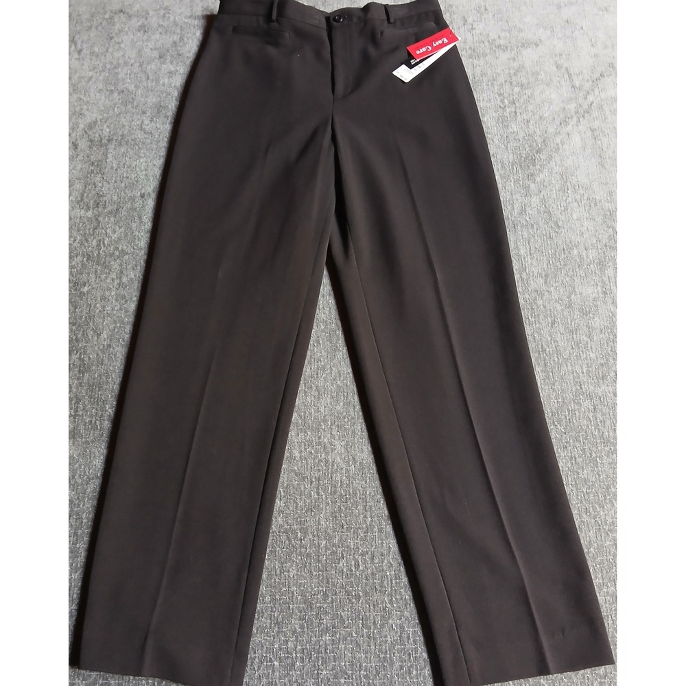 Rafaella Womens Black Easy Care Textured Stretch Dress Pants Size 10 NWT!